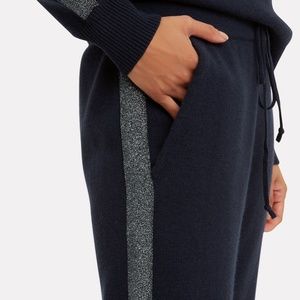 INTERMIX! DEREK LAM Lurex Cashmere Joggers- Navy